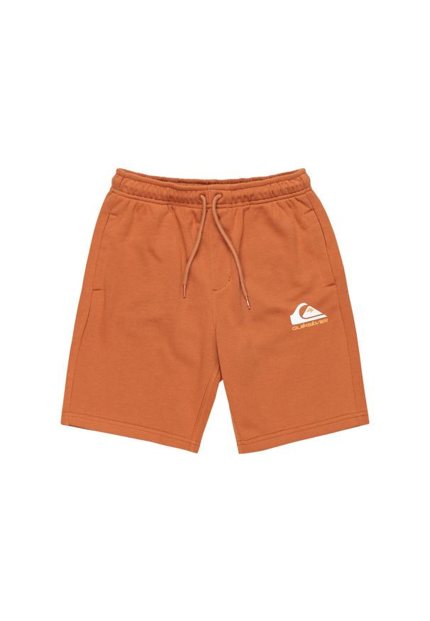 Quiksilver - Spodenki z elastyczną talią EASY DAY. Kolor: brązowy, beżowy, wielokolorowy. Materiał: poliester, bawełna, materiał. Długość: krótkie. Sezon: lato