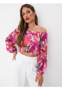 Mohito - Bluzka hiszpanka w kwiaty - Wielobarwny. Typ kołnierza: dekolt hiszpanka. Wzór: kwiaty #2