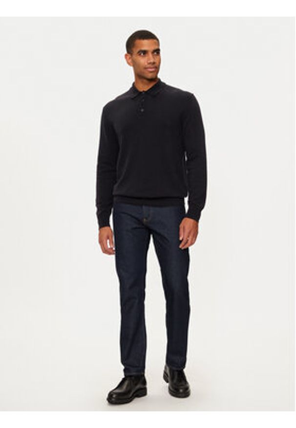 United Colors of Benetton - United Colors Of Benetton Sweter 1002U301C Czarny Regular Fit. Kolor: czarny. Materiał: wełna