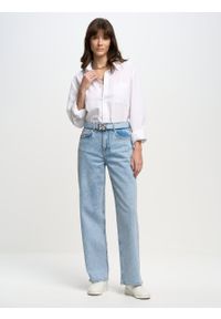 Big-Star - Spodnie jeans damskie wide Meghan 115. Kolor: niebieski. Długość: krótkie #6