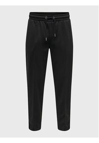 Only & Sons Spodnie dresowe Oxley 22021337 Czarny Tapered Fit. Kolor: czarny. Materiał: syntetyk, dresówka #7