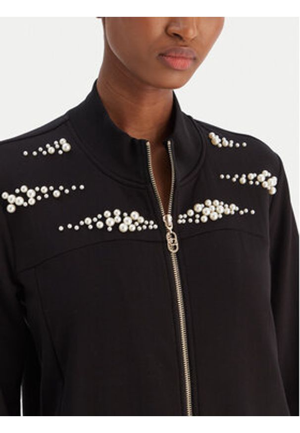 Liu Jo Sport Bluza TF5152 FS576 Czarny Regular Fit. Kolor: czarny. Materiał: wiskoza. Styl: sportowy