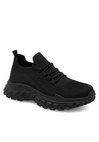 Jenny Fairy Sneakersy WYL0310-02 Czarny. Kolor: czarny. Materiał: materiał