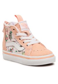 Sneakersy Vans Sk8-Hi Zip VN000XG5N4N1 Frog Frollic Tropical Peac. Kolor: różowy. Materiał: zamsz, skóra