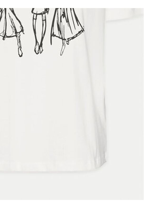 Vero Moda T-Shirt Romy 10320297 Biały Regular Fit. Kolor: biały. Materiał: bawełna
