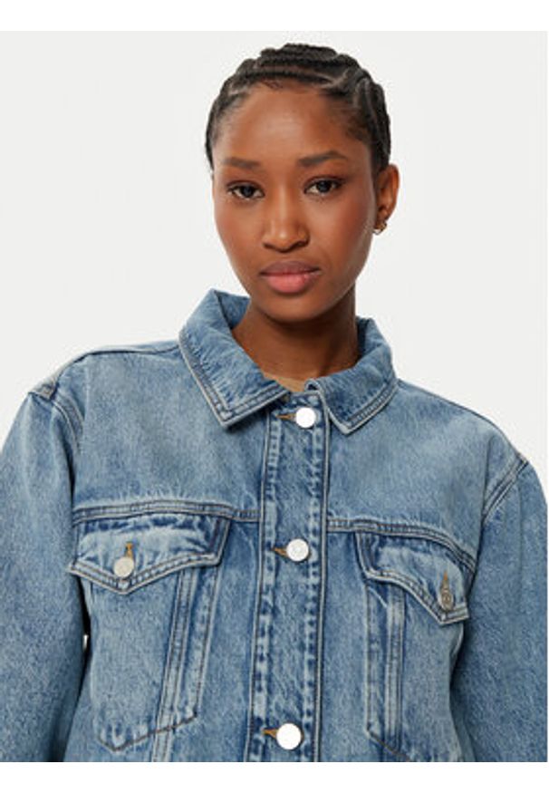 TOMMY HILFIGER - Tommy Hilfiger Kurtka jeansowa WW0WW43731 Niebieski Straight Fit. Kolor: niebieski. Materiał: bawełna