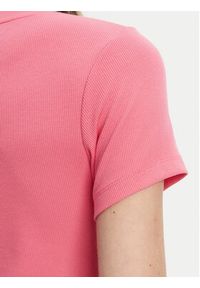 Guess Jeans T-Shirt W5YP37 KA0H1 Różowy Slim Fit. Kolor: różowy. Materiał: bawełna #5