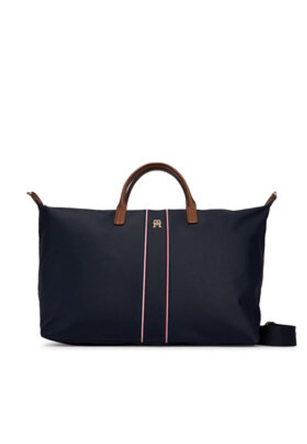 TOMMY HILFIGER - Tommy Hilfiger Torebka Popette Weekender Corp AW0AW18529 Niebieski. Kolor: niebieski