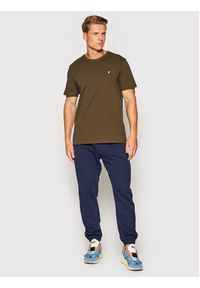 Lyle & Scott Spodnie dresowe ML720VOG Granatowy Regular Fit. Kolor: niebieski. Materiał: bawełna, dresówka