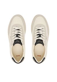 BOSS Sneakersy Everlynn 50563385 Écru. Materiał: skóra #5
