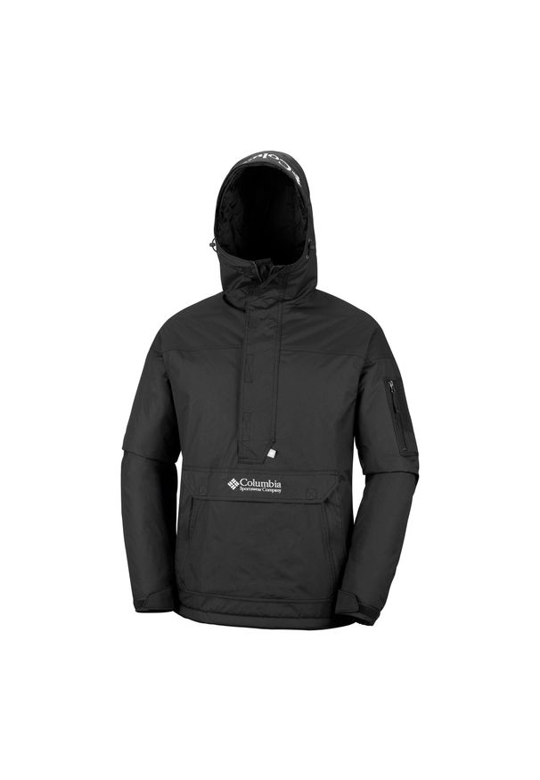 columbia - Kurtka puchowa męska Columbia Challenger II Ins Pullover. Kolor: czarny. Materiał: puch. Sport: turystyka piesza