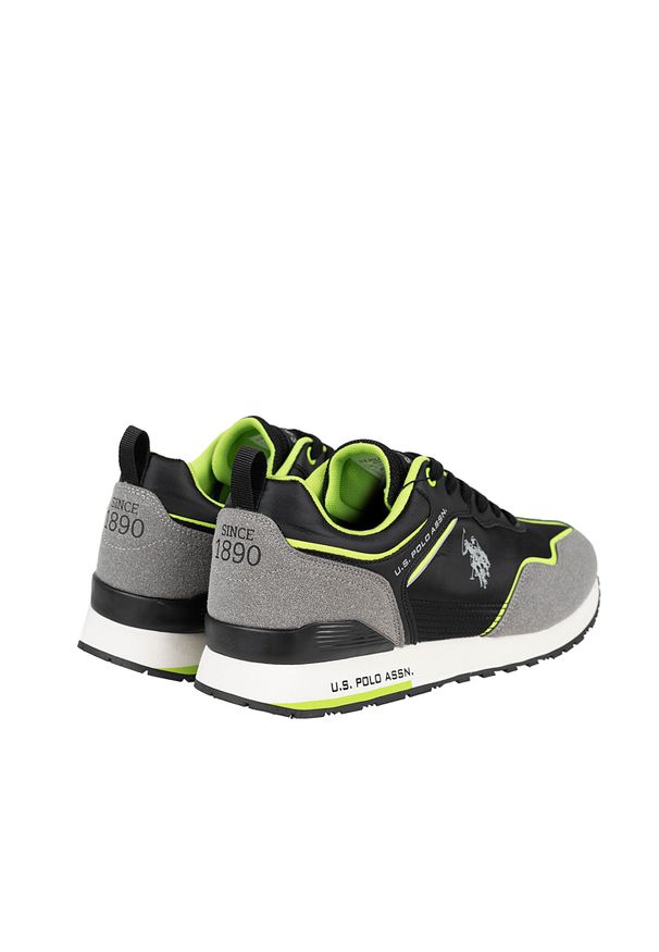 U.S. Polo Assn. Sneakersy "Tabry002" | Tabry 002 | Mężczyzna | Czarny, Szary. Kolor: czarny, szary, wielokolorowy. Materiał: skóra ekologiczna, materiał. Wzór: nadruk, aplikacja