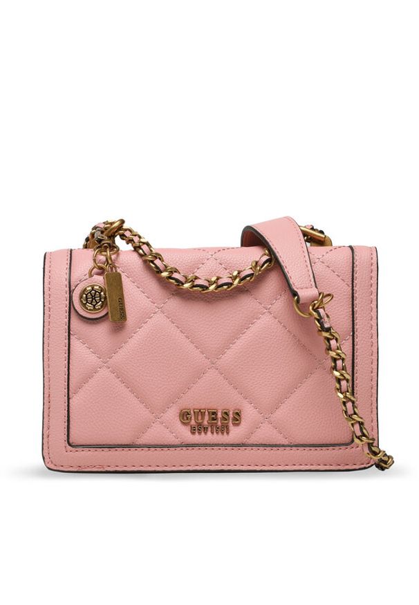Guess Torebka Abey (QB) HWQB85 58190 Różowy. Kolor: różowy. Materiał: skórzane