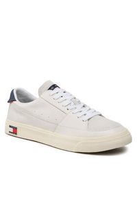 Tommy Jeans Sneakersy Vulcanized Ess EM0EM01106 Beżowy. Kolor: beżowy. Materiał: skóra #5