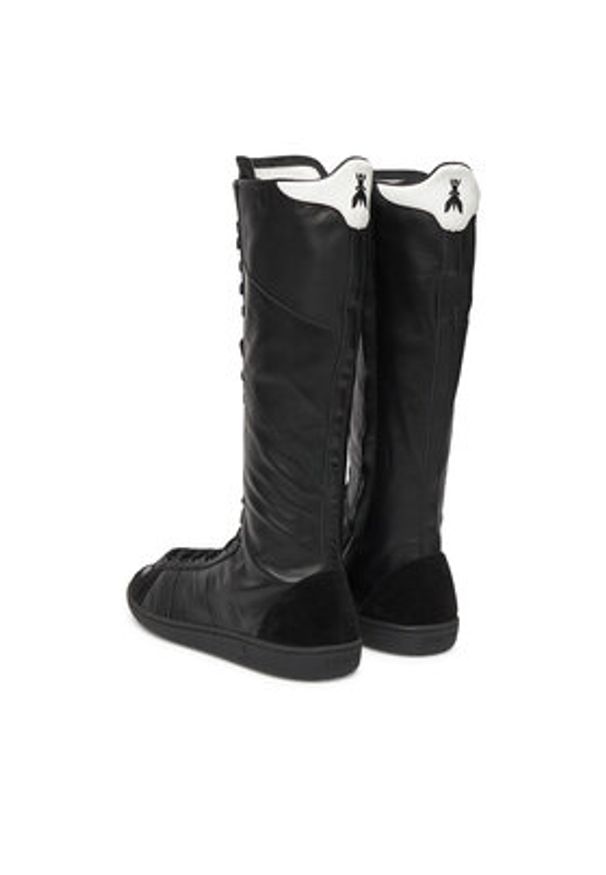 Patrizia Pepe Kozaki 8Y0145/L150-K101 Czarny. Kolor: czarny. Materiał: skóra