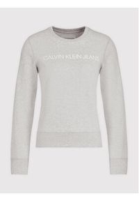 Calvin Klein Jeans Bluza J20J209761 Szary Regular Fit. Kolor: szary. Materiał: bawełna #4