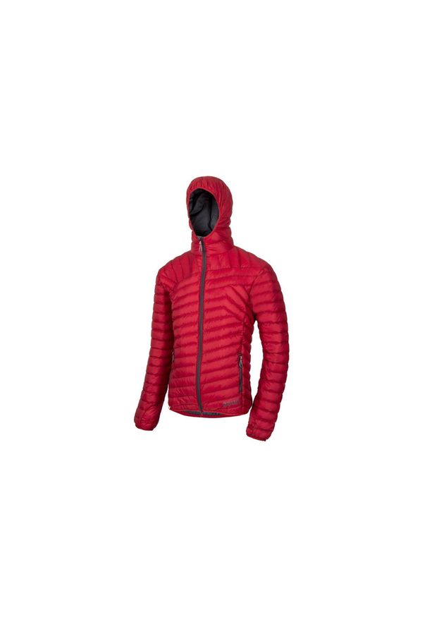 OCUN - Kurtka puchowa męska Ocun Tsunami Eco. Kolor: czerwony. Materiał: puch. Sport: turystyka piesza