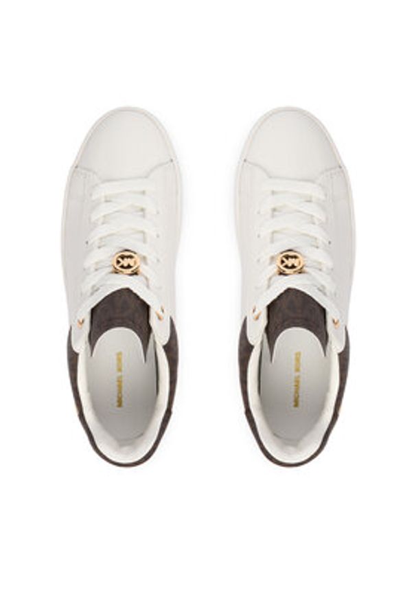 MICHAEL Michael Kors Sneakersy Dottie 43F5DTFS2L Biały. Kolor: biały. Materiał: skóra