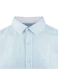 Weekendowa Koszula Męska z Kory Bawełnianej - Brave Soul - Błękitna. Kolor: niebieski. Materiał: bawełna. Styl: sportowy #5