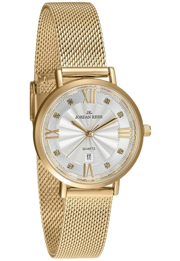 Zegarek Jordan Kerr P9006 IPG ST damski cyrkonie 32 mm .