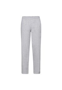 FRUIT OF THE LOOM - Męskie Spodnie Do Biegania Classic Heather Z Otwartym Dołem. Kolor: szary