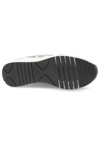 Beżowe Sneakersy Marco Tozzi Modne Obuwie Damskie Na Koturnie. Okazja: na co dzień. Zapięcie: zamek. Kolor: beżowy. Materiał: jeans, materiał. Szerokość cholewki: normalna. Obcas: na koturnie. Styl: casual, elegancki #6