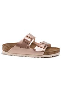 Birkenstock Klapki Arizona Kids 1012478 Różowy. Kolor: różowy. Materiał: skóra