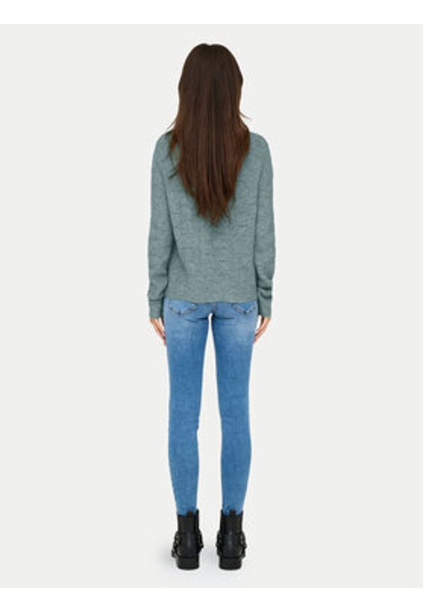 only - ONLY Sweter 15234745 Zielony Regular Fit. Kolor: zielony. Materiał: syntetyk