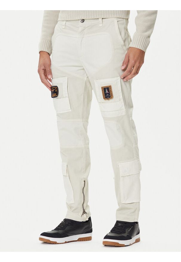 Aeronautica Militare Spodnie materiałowe 252PA1664UCT04241 Beżowy Regular Fit. Kolor: beżowy. Materiał: bawełna