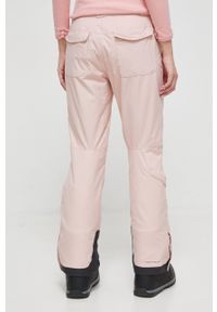 columbia - Columbia spodnie kolor różowy. Kolor: różowy. Materiał: puch. Technologia: Omni-Heat (Columbia). Sezon: zima. Sport: narciarstwo, snowboard #4