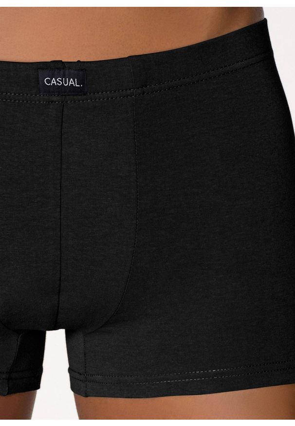 bonprix - Bawełniane bokserki, dopasowany fason (3 pary). Kolor: czarny. Materiał: jersey, bawełna, materiał