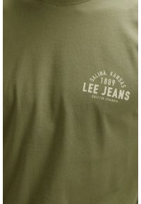 Lee - MĘSKA KOSZULKA LEE SMALL LOGO TEE MERCANTILE GREEN 112376520 #5