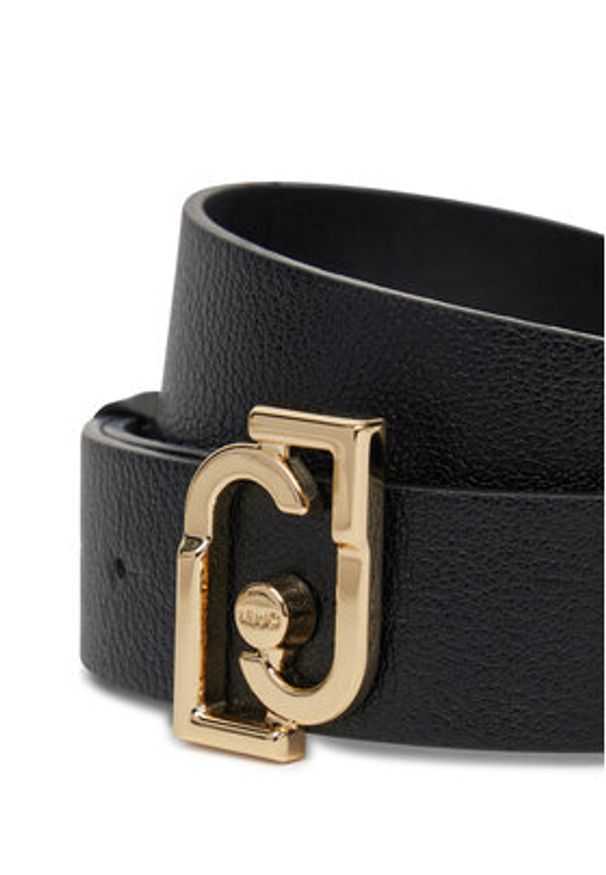 Liu Jo Pasek Damski Hips Belt 3.5Cm AA5237 E0058 Czarny. Kolor: czarny. Materiał: skóra