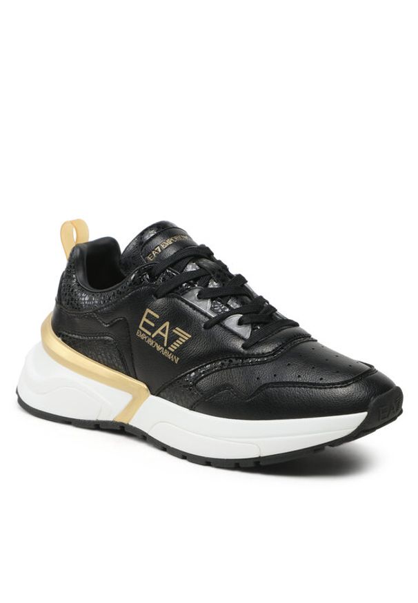 EA7 Emporio Armani Sneakersy X7X007 XK310 K476 Czarny. Kolor: czarny. Materiał: skóra