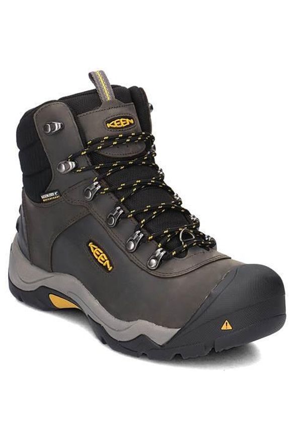 keen - Buty do chodzenia męskie Keen Revel Iii. Wysokość cholewki: za kostkę. Zapięcie: sznurówki. Kolor: szary. Materiał: tkanina, skóra. Szerokość cholewki: normalna. Sport: turystyka piesza