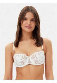 Chantelle Biustonosz balkonetka Fleurs Signature C12Q50 Biały. Kolor: biały. Materiał: syntetyk #1