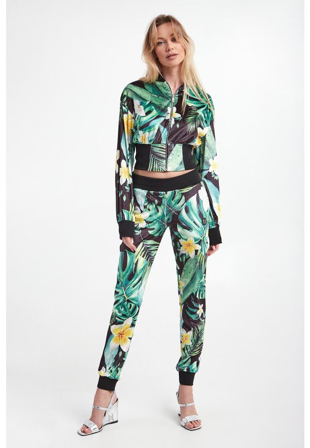 Philipp Plein - Dres damski welwetowy PHILIPP PLEIN. Materiał: dresówka