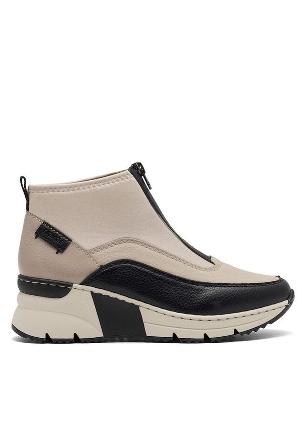 Sneakersy Rieker. Kolor: beżowy