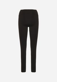 Born2be - Czarne Legginsy z Wysokim Stanem i Przeszyciem Aletila. Okazja: na co dzień. Stan: podwyższony. Kolor: czarny. Styl: casual #3
