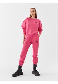 Pinko Spodnie dresowe Carico 100371 A162 Różowy Regular Fit. Kolor: różowy. Materiał: bawełna #5