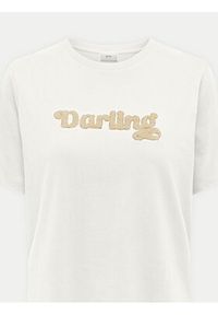 JDY T-Shirt Felisa 15300408 Écru Regular Fit. Materiał: bawełna #5
