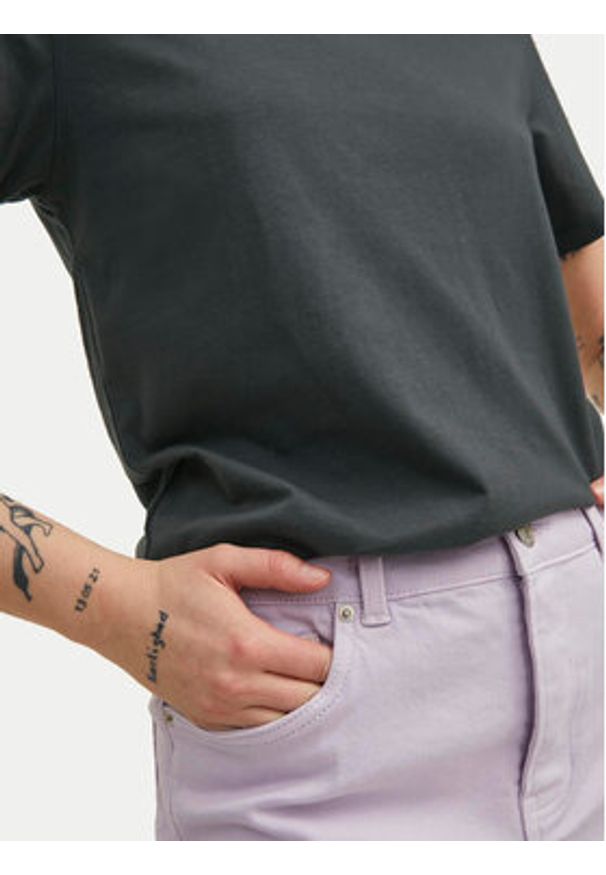 Jack & Jones - Jack&Jones T-Shirt Organic Basic 12156101 Szary Slim Fit. Kolor: szary. Materiał: bawełna