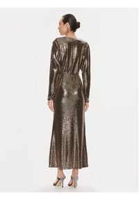ViCOLO Sukienka wieczorowa FR0011 Brązowy Regular Fit. Kolor: brązowy. Materiał: syntetyk. Styl: wizytowy #4