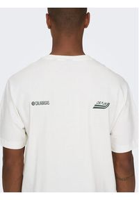 Only & Sons T-Shirt 22026375 Biały Relaxed Fit. Kolor: biały. Materiał: bawełna #3