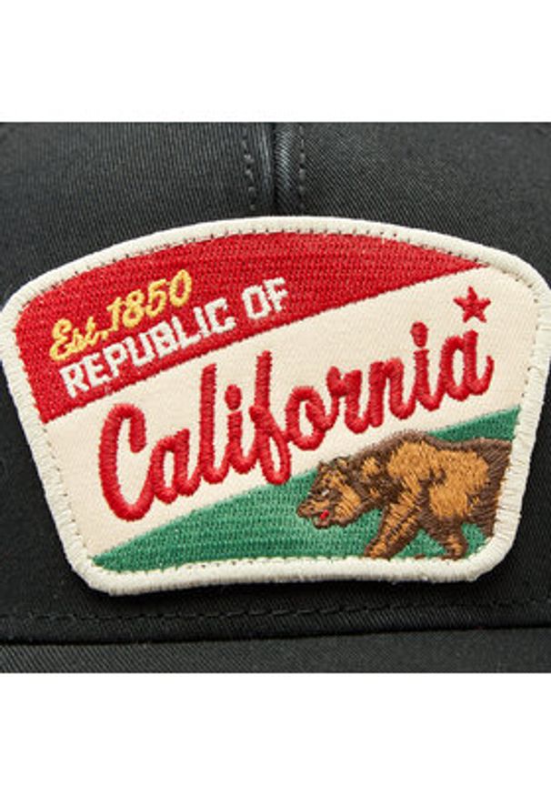 American Needle Czapka z daszkiem Valin - Cali SMU679A-CALI Czarny. Kolor: czarny. Materiał: bawełna