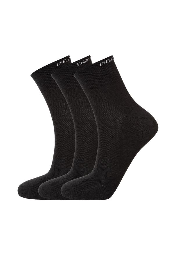 ENDURANCE - Skarpetki Endurance Alcudia 3-Pack Bamboo Quarter. Kolor: czarny. Sport: fitness