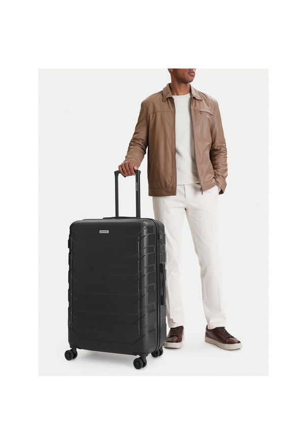 Gino Rossi - Walizka duża GINO ROSSI. Kolor: czarny