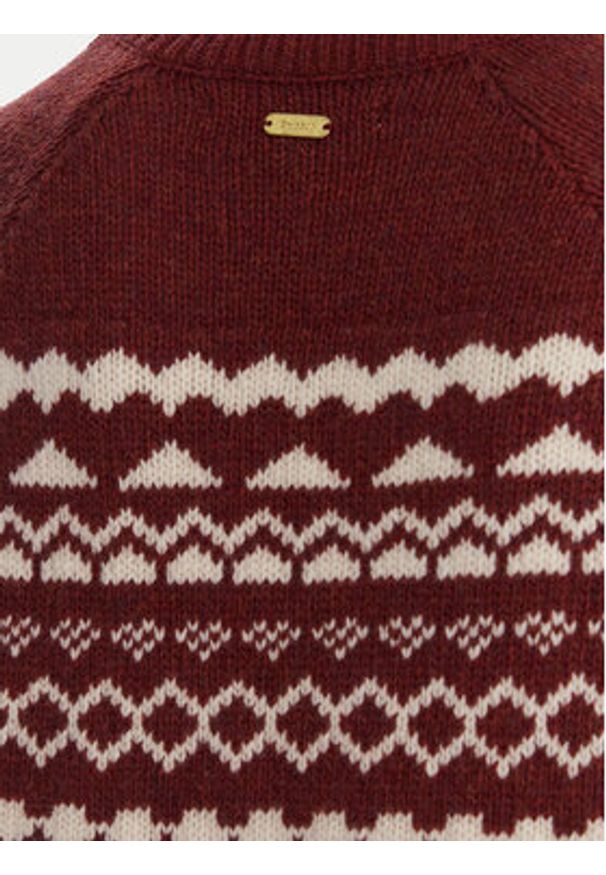 Barbour Sweter LKN1684MI11 Écru Regular Fit. Materiał: wełna