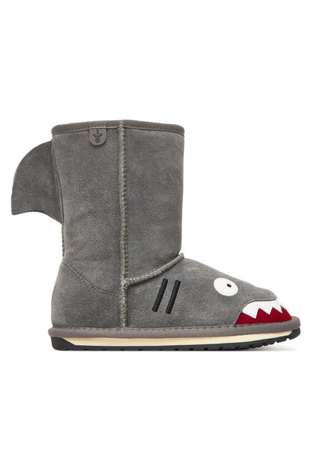 EMU Australia Śniegowce Little Creatures Shark K10589 Szary. Kolor: szary. Materiał: skóra