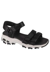 skechers - Buty do chodzenia damskie Skechers Dlites. Zapięcie: rzepy. Kolor: czarny. Materiał: materiał. Sport: turystyka piesza